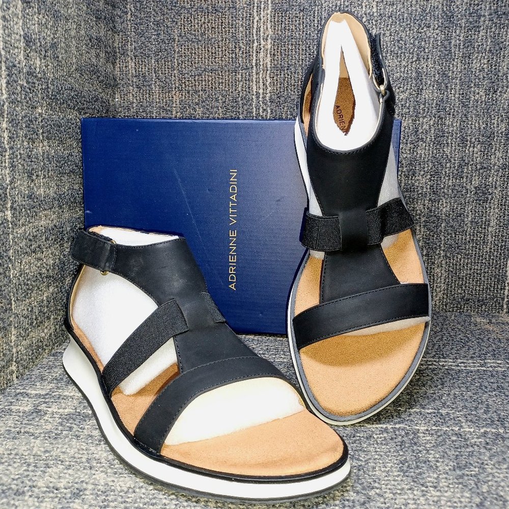 Women's Adrienne Vittadini Mabelle Sandal in Black size 11M
